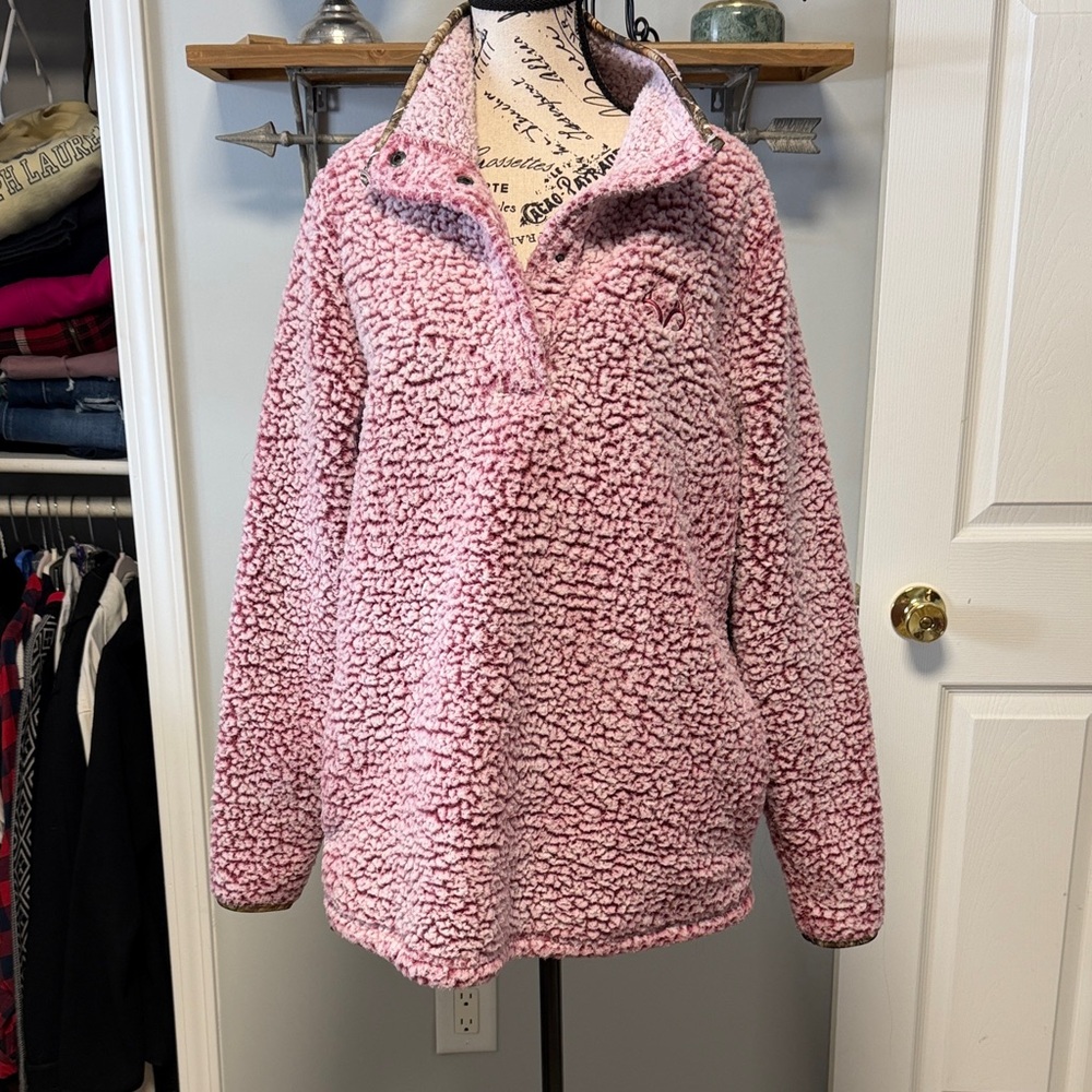 Cozy Pink Sherpa Jacket Realtree